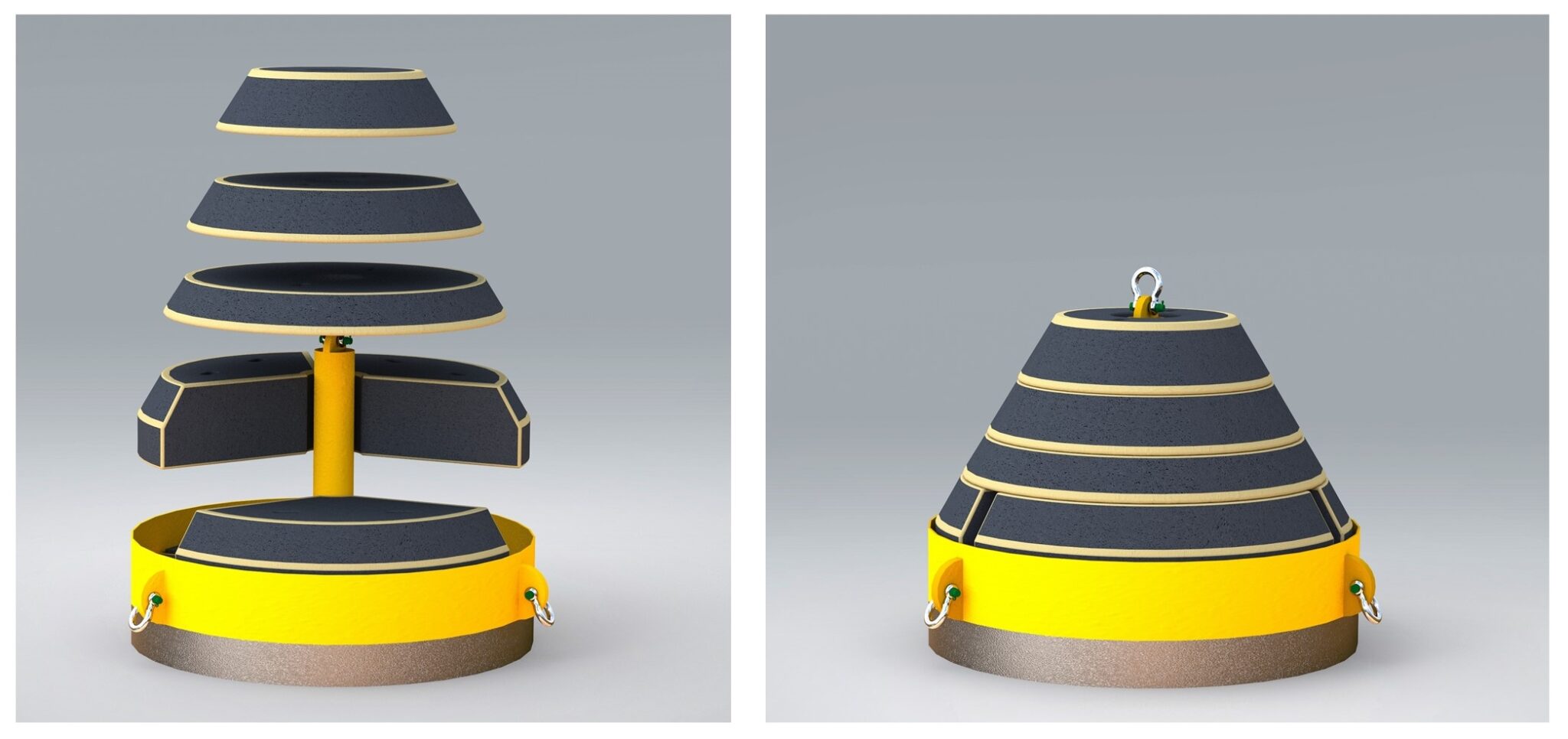 multi-purpose-clump-weights-and-anchors-offshore-wind-design